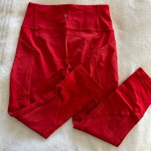 Lululemon Athletica Red Leggings
